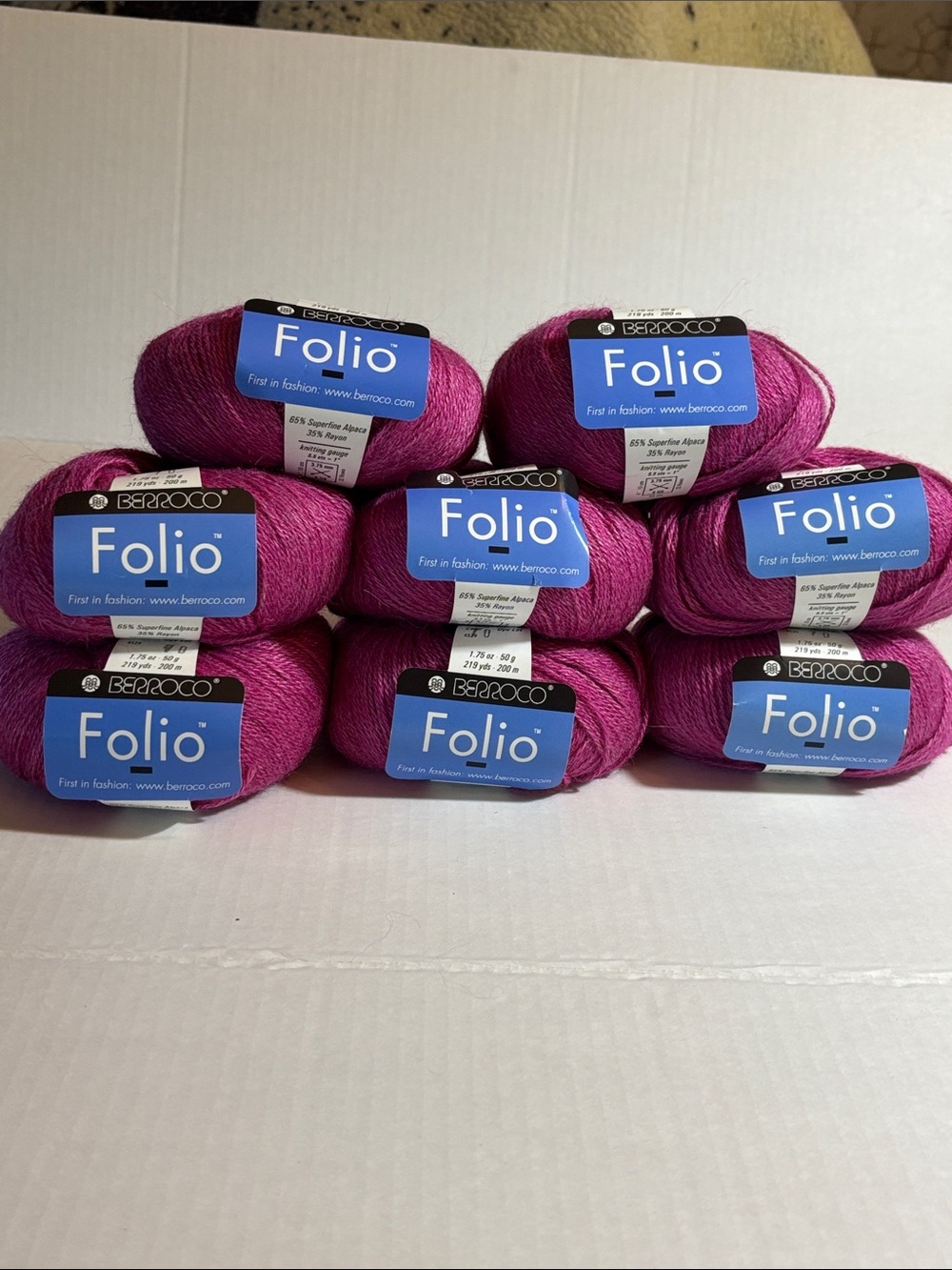 Folio Lightweight Knit Sweater - Dark Rose set of 8